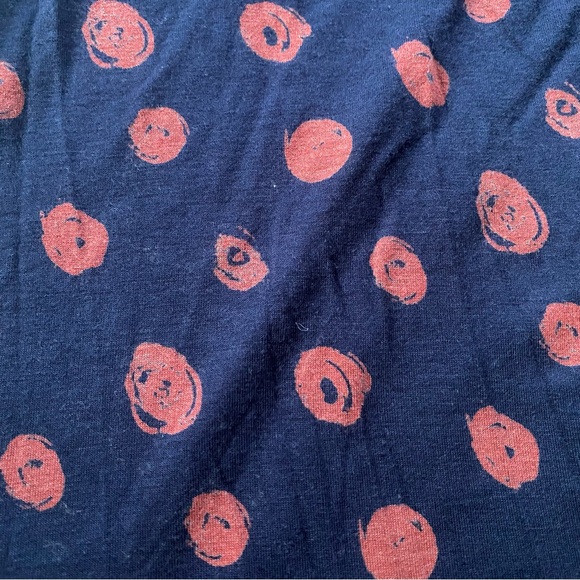 Cynthia Rowley Navy and Pink Polka Dot Chemise - Picture 6 of 6